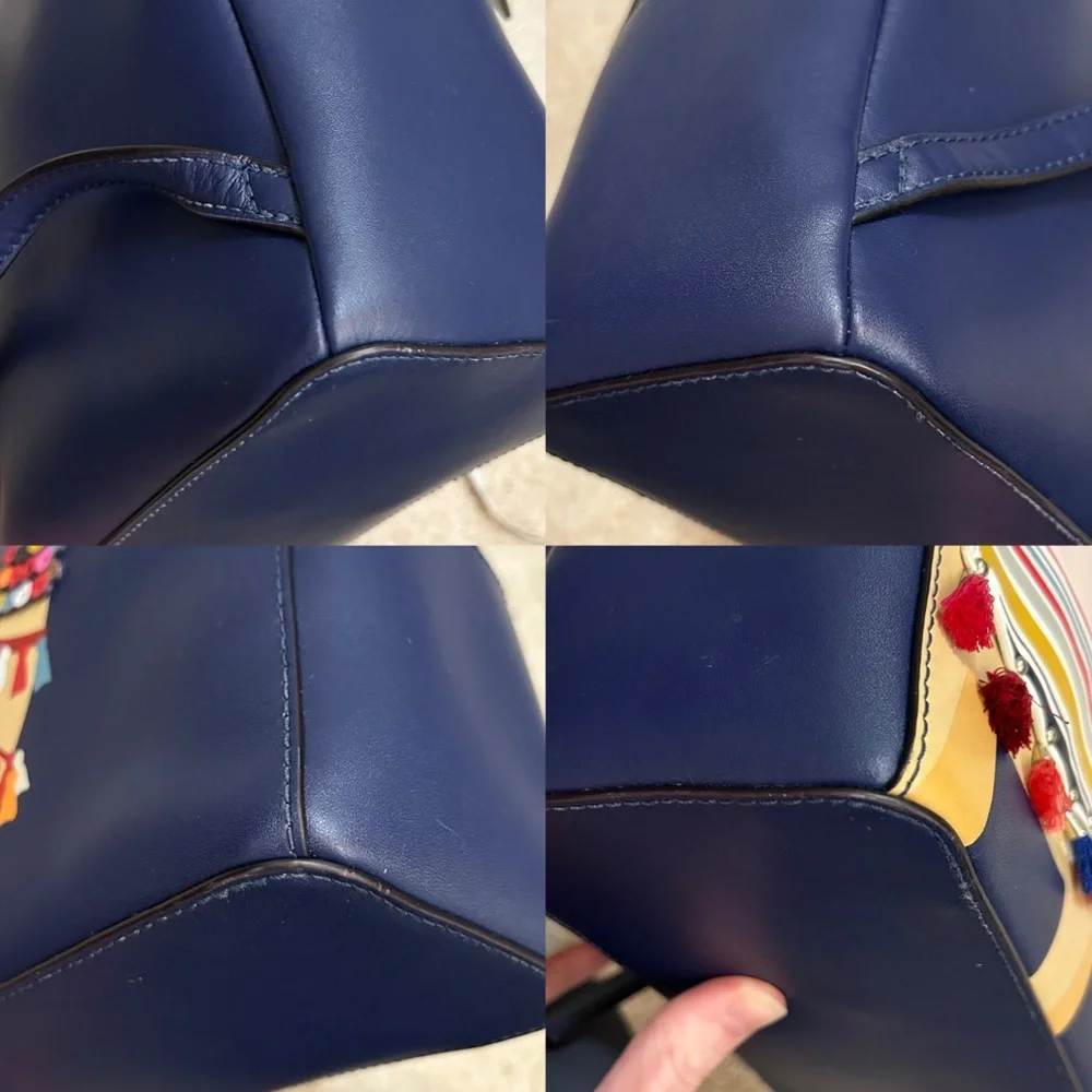 Kate Spade Navy Camel Small Leather Backpack - Picture 16 of 17